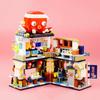 LOZ 1218 Architecture City Street Octopus Food Shop Restaurant Cat Animal 3D Mini Blocks Bricks Building Toy No Box