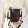 Genuine Leather Vintage Single-shoulder Crossbody Bag Mobile Phone Bag High-end Bucket Bag