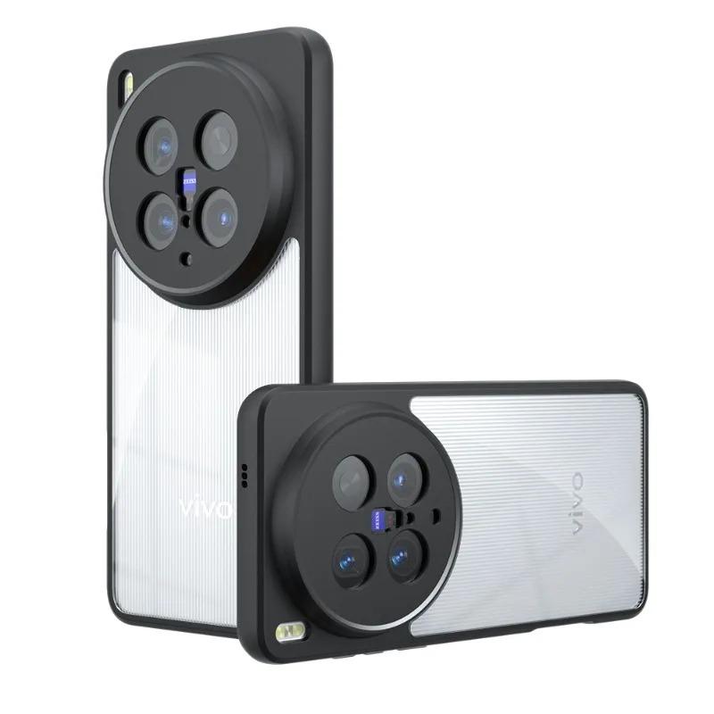 For VIVO X200 Ultra Matte PC+TPU Shockproof Case for VIVO X200ultra X200 Pro Mini X100S Pro Hard Bumper Soft Clear Back Cover