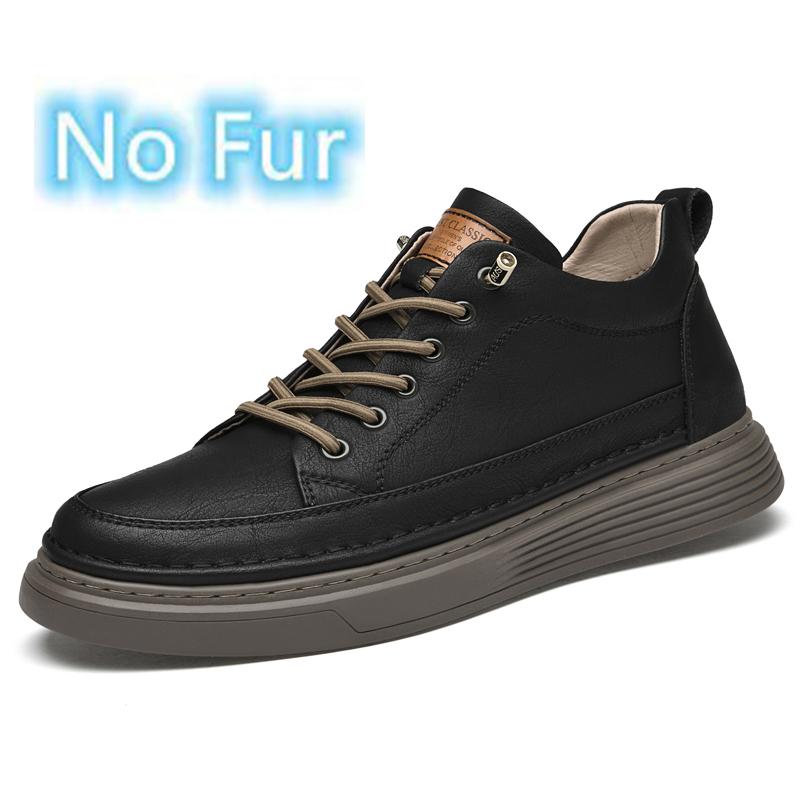 Мода 2024 года, новые теплые зимние туфли на плоской подошве из натуральной кожи, вулканизированные кроссовки, мужская трендовая повседневная кожаная обувь, кроссовки для тенниса, мужская обувь для активного отдыха