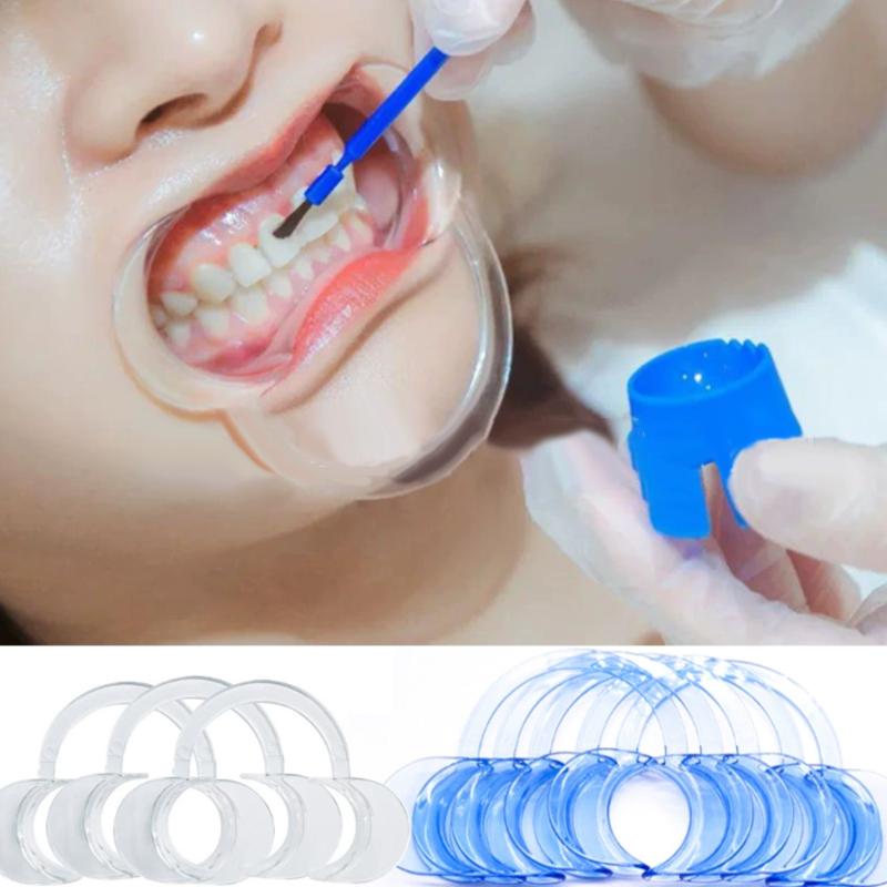 5Pcs C-Shaped Dental Cheek Retractors Mouth Opener S/M/L Size Teeth Treatment Mouth Opener Autoclavable Resistant Dentist Tool