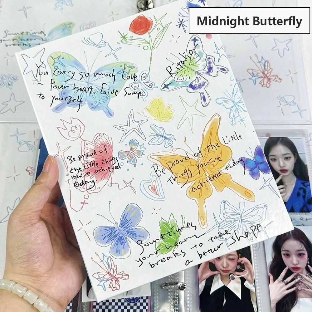 Butterfly Series Photo Album A5 Photocard Holder Cartoon Photocard Collection Books Gift
