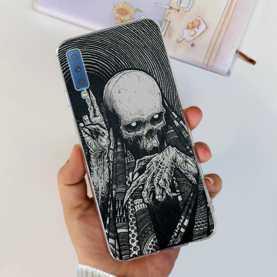 Силиконовый Чехол Для Samsung Galaxy A7 2018 Чехол A750 A750F Чехол Прозрачный ТПУ Модный Чехол Для Телефона Для Samsung A 7 2018 SM-A750F Fundas