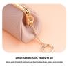Retro Style Mini Coin Purse Solid Color Change Pouch with Keychain  Jewelry Storage