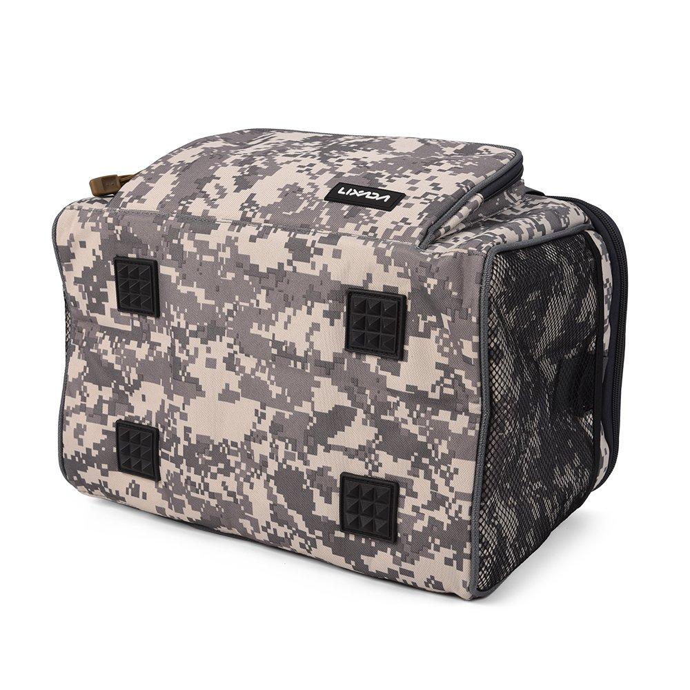 Сумка для рыбалки Lixada, Сумка для рыболовных снастей, Наплечная сумка, Большая вместимость, Многофункциональная, для рыбалки, активного отдыха, альпинизма и путешествий