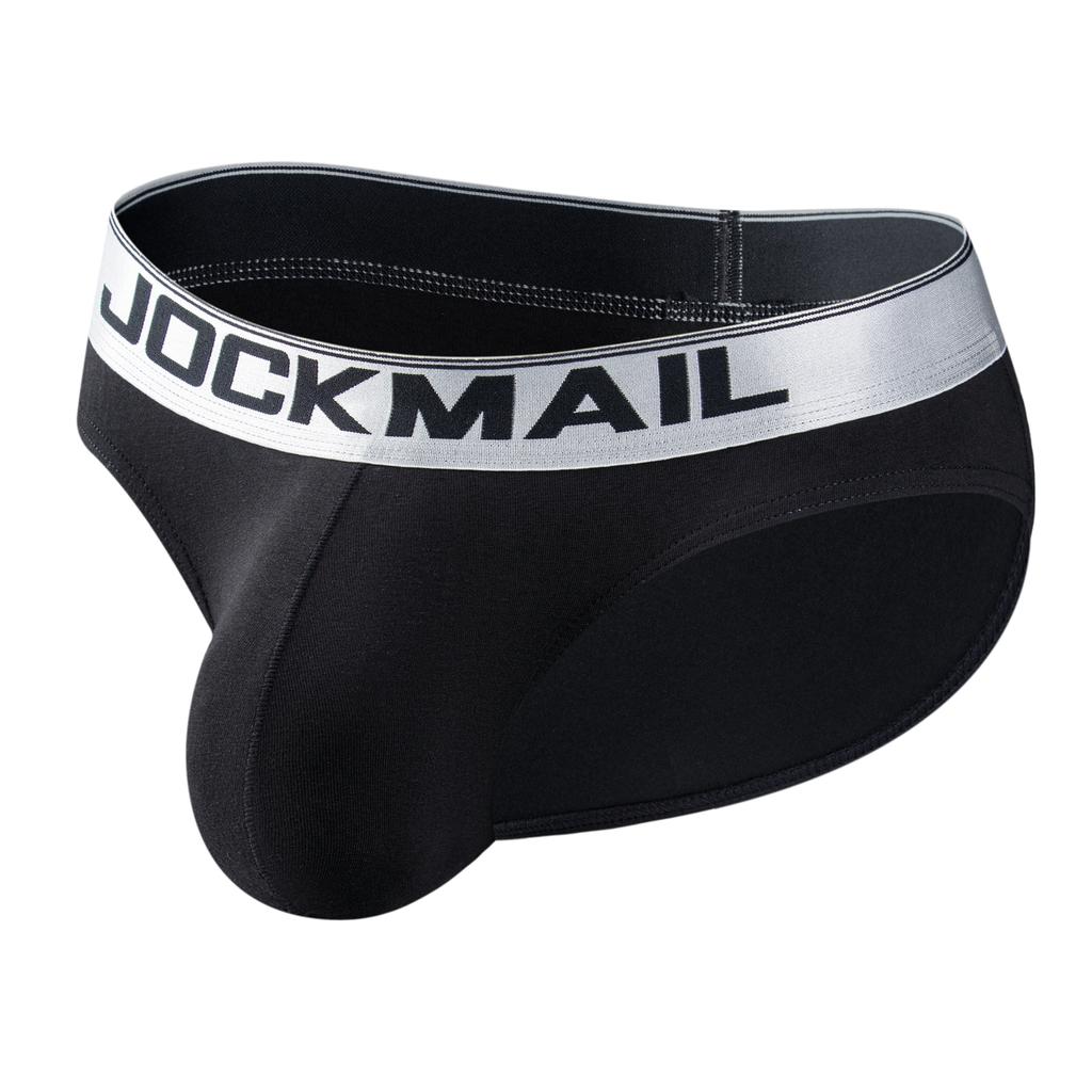 Трусы JOCKMAIL с низкой талией, модное хлопковое дышащее мужское нижнее белье для спорта и отдыха