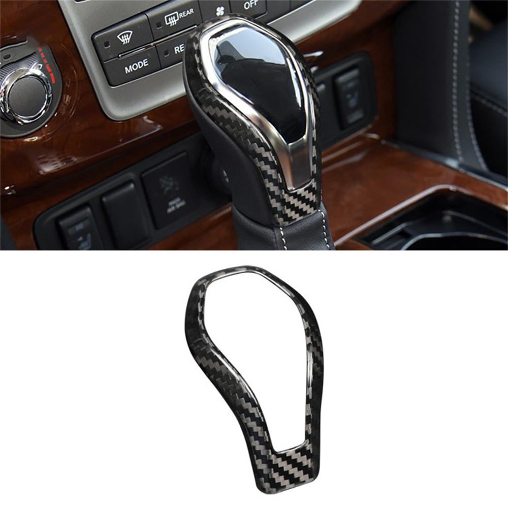 Rear Carbon Fiber Gear Shift Knob Cover Trim For Infiniti QX60 Q60 QX80 2016-22