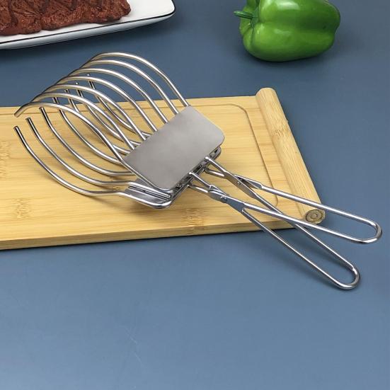 Beef Cutting Tongs Stainless Steel Food Slicer Meat Slicing Tong