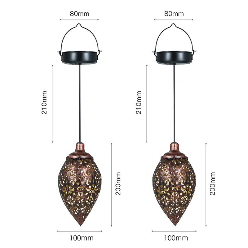 Солнечные наружные светодиодные фонари, декоративные светильники для домашнего двора и сада, наружные водонепроницаемые солнечные подвесные проекционные светильники