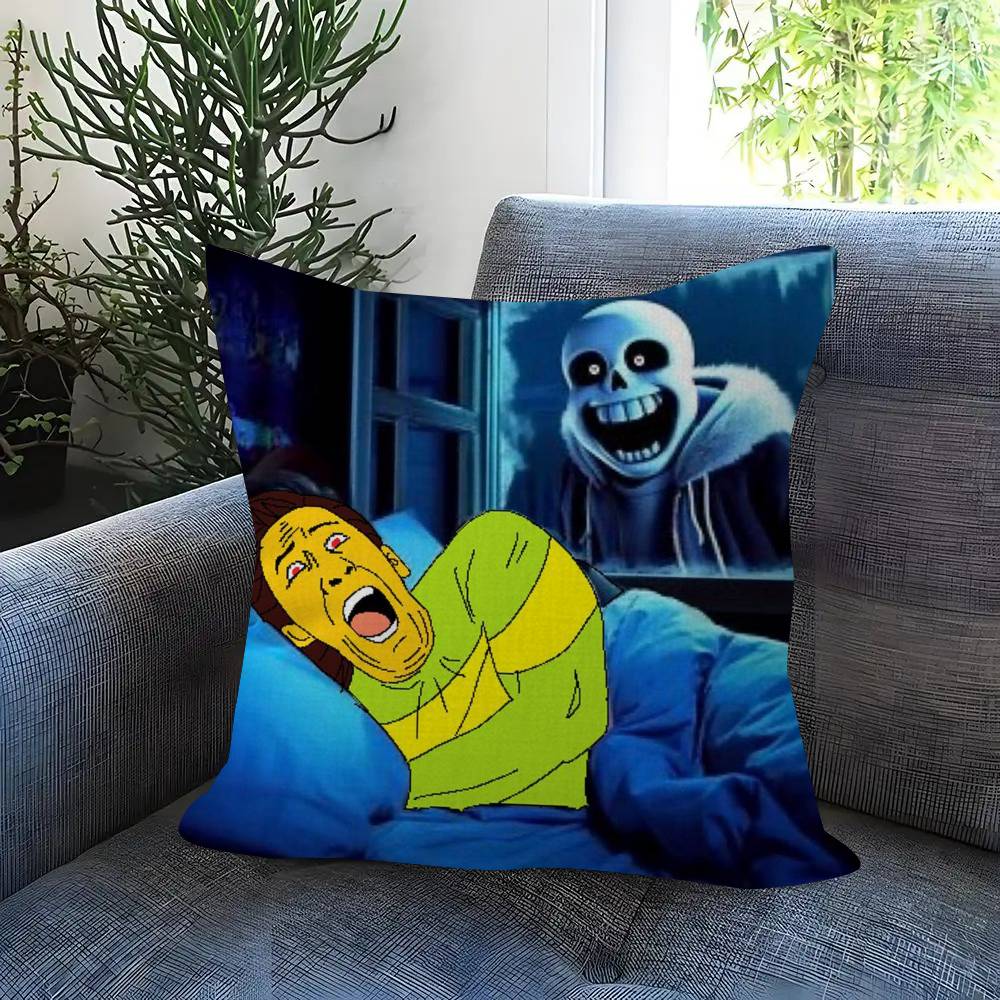 Милая Подушка Hundertale SansW Подарок Декор для Дома и Офиса Подушка для Спальни Дивана Автомобиля Наволочка