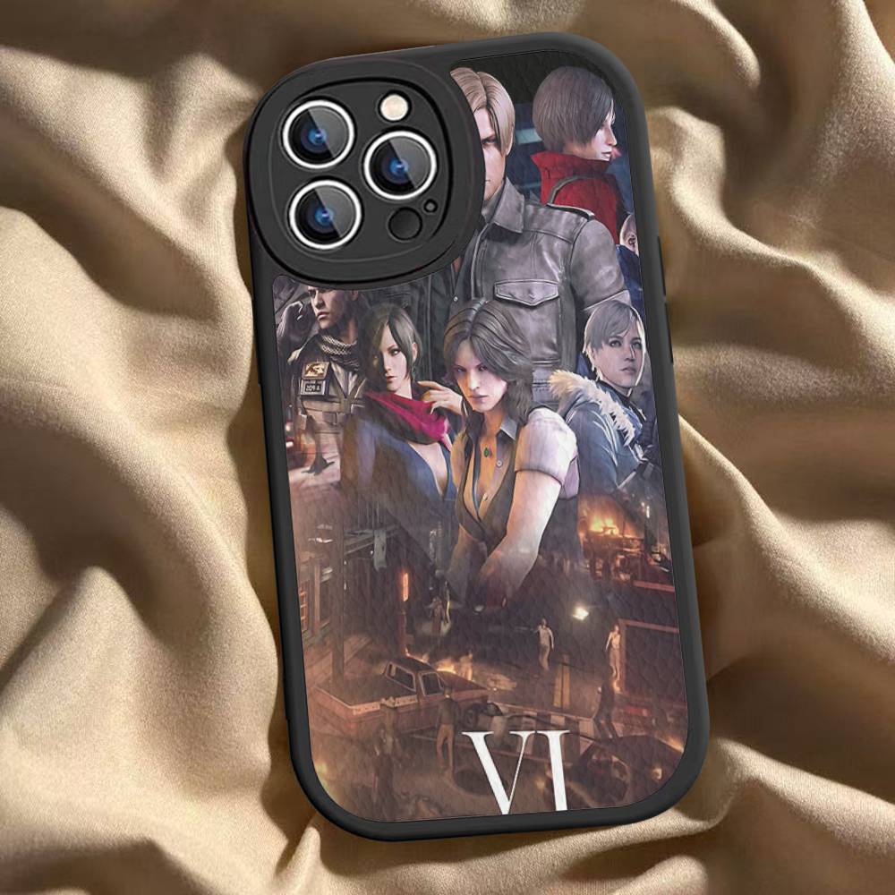Игровой чехол для телефона R-Resident E-Evil для IPhone 16 15 14 13 12 11 Pro Max Plus, кожаный мягкий чехол