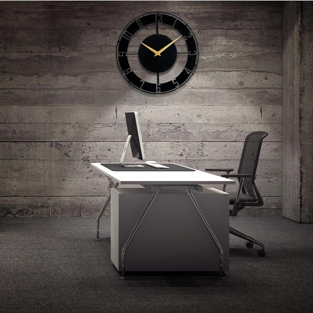 Настенные часы для дома, офиса, гостиной, спальни, детской комнаты и кухни (40 X 40 См) | Большой размер Стильный Новейший Домашний Декор | (Включенная батарея)