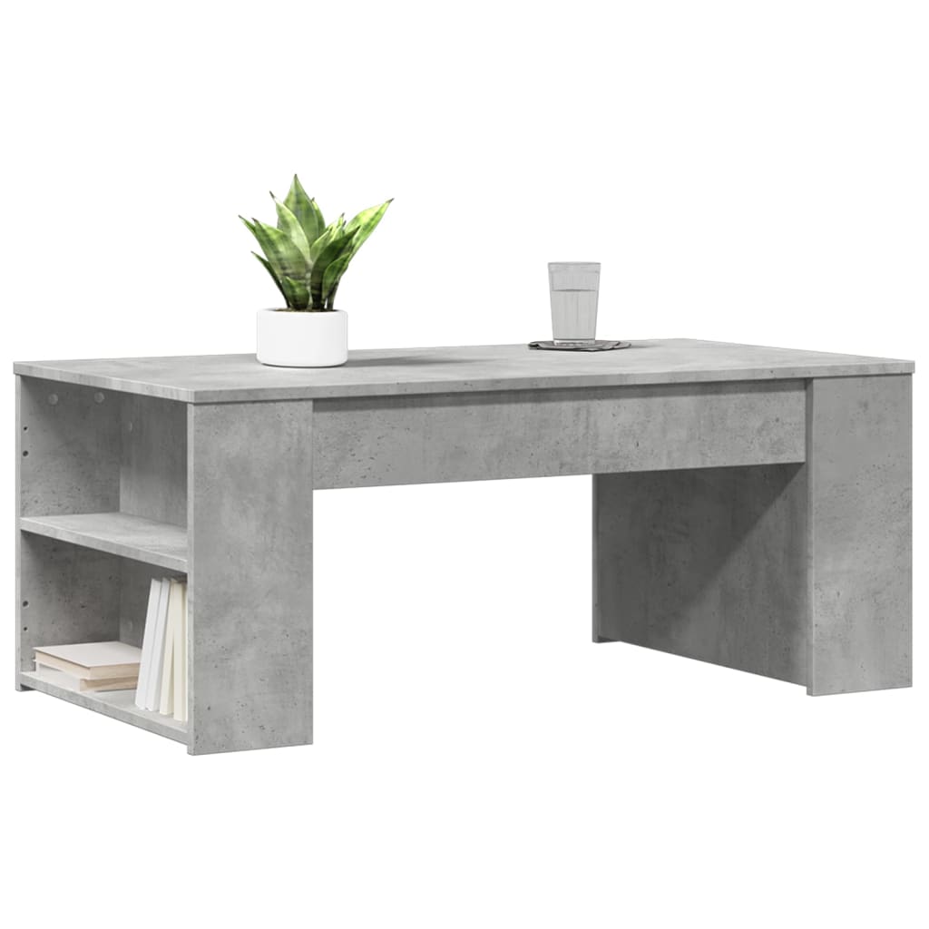 Coffee Table Concrete Gray 102 x 55 x 42 cm Particleboard