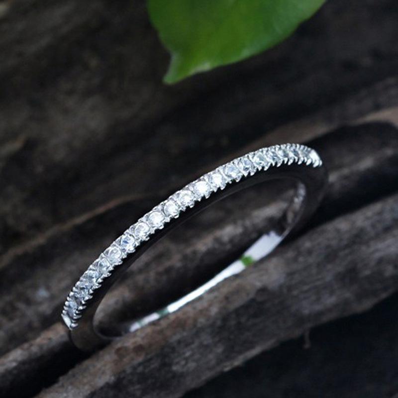 Корейское ретро серебряное имитация женского бриллиантового кольца - модные простые украшения