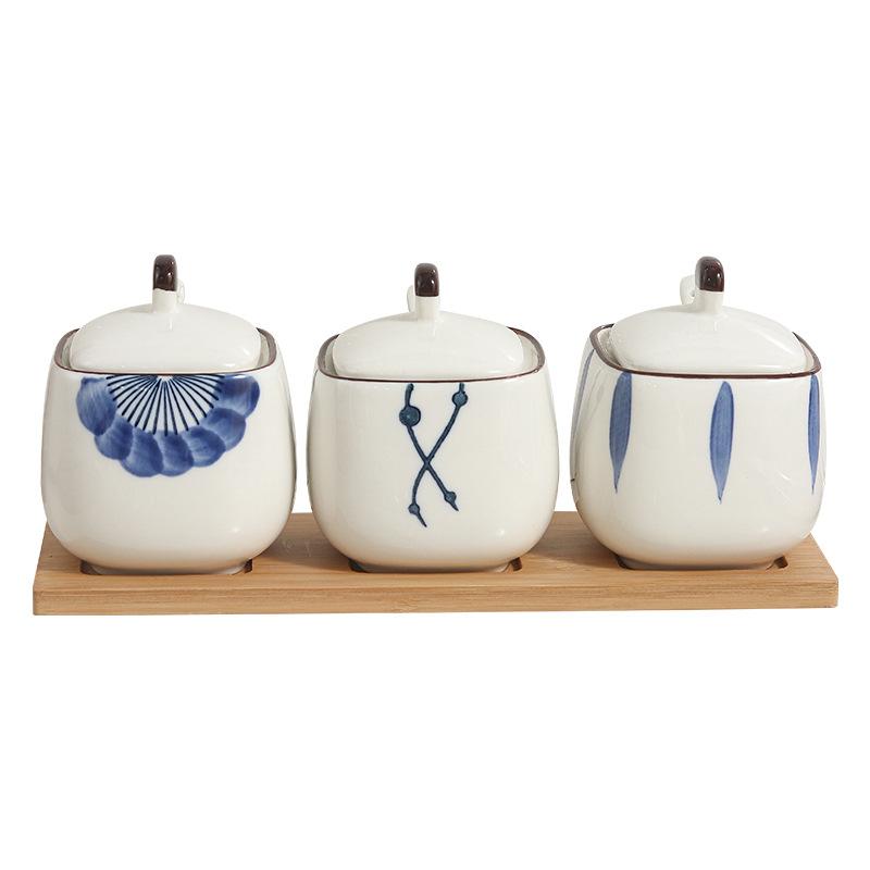 Набор банок для специй Nordic Kitchen, креативная керамическая банка для хранения приправ, влагостойкая, органайзер для соли и перца, домашние инструменты для приправ