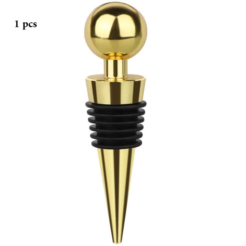 Gold Wine Stoppers Twist Cap Plug Reusable Vacuum Sealed Bottle Cap Champagne Stopper Wine Gifts Bar Tools 7