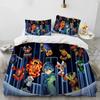 3D Rockman Megaman Game Cartoon Bedding Set Duvet Cover Sheet Print Bed Set Pillowcase Full Queen King Size Comforter Bedroom