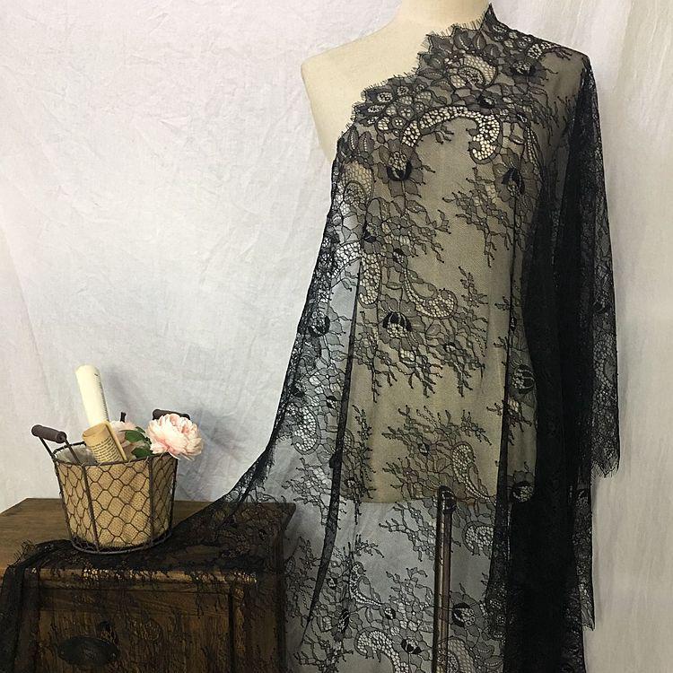 WM, 3 Meter, Colorful Eyelash Lace Trim, Sewing, 65cm Wide, DIY Sewing Applique, Wedding Dress Decoration