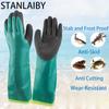 Green Labor Gloves,Multifunctional Cleaning Glove,Fish Killing,Car Repair,Anti-Skid,Oil-Proof,Wear-Resistant Rubber Gloves