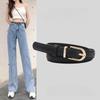 Pu Spring Womens Leather Skinny Belt Metal Pin Buckle Outdoor Leisure Waist Belt