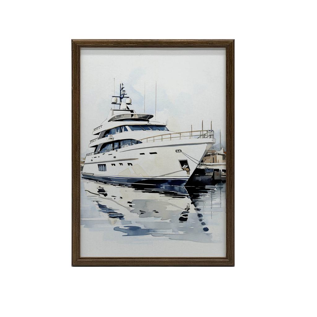 Morskie Refleksy Morskie Refleksy, 30X40 Cm, Rama Drewniana Biała, Papier Matowy 230 Gsm