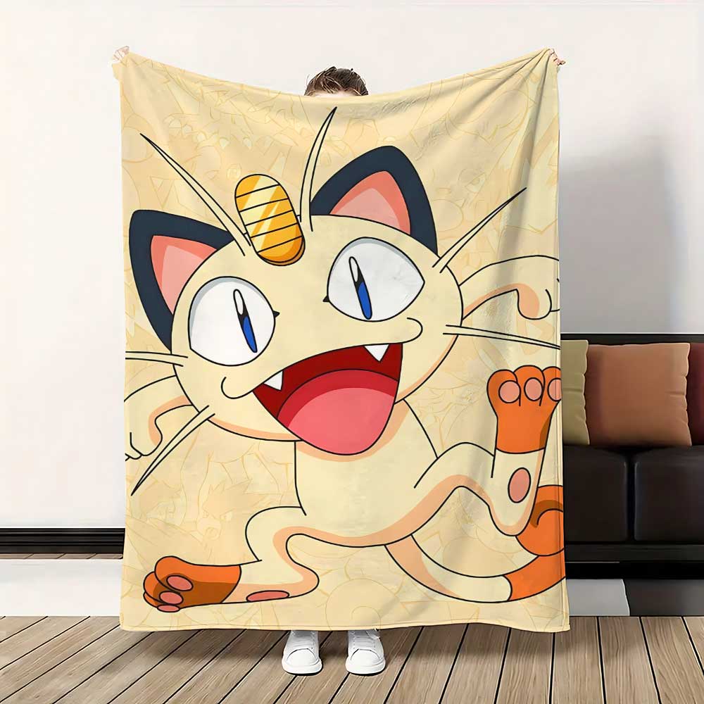 Po-ke-mons Warm Winter Blankets for Bed Fleece Blanket School Home Bedroom Decoration Bedspread the Sofa Throw Decorative Knee