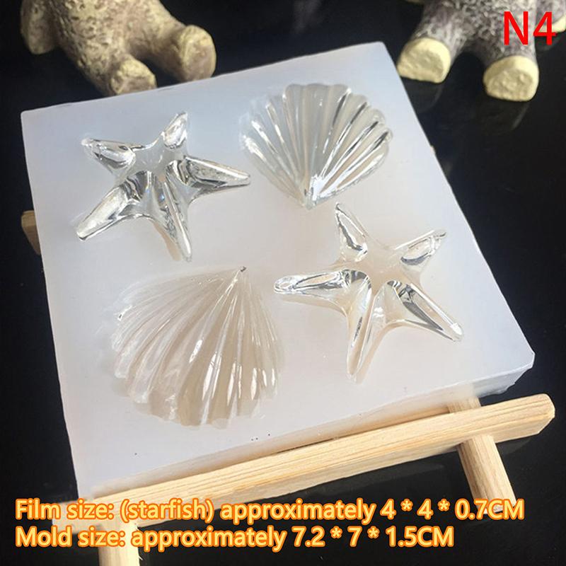 Силиконовая форма для самостоятельной работы, ракушка, морская звезда, ракушка, силиконовая форма для шоколада, форма для выпечки, инструменты для украшения торта из помадки, формы для художественного творчества из глины и смолы