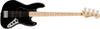 Squier by Fender Electric Bass Affinity Jazz Maple Black Black with Soft Case Series™ Bass®, Fingerboard, Pickguard,