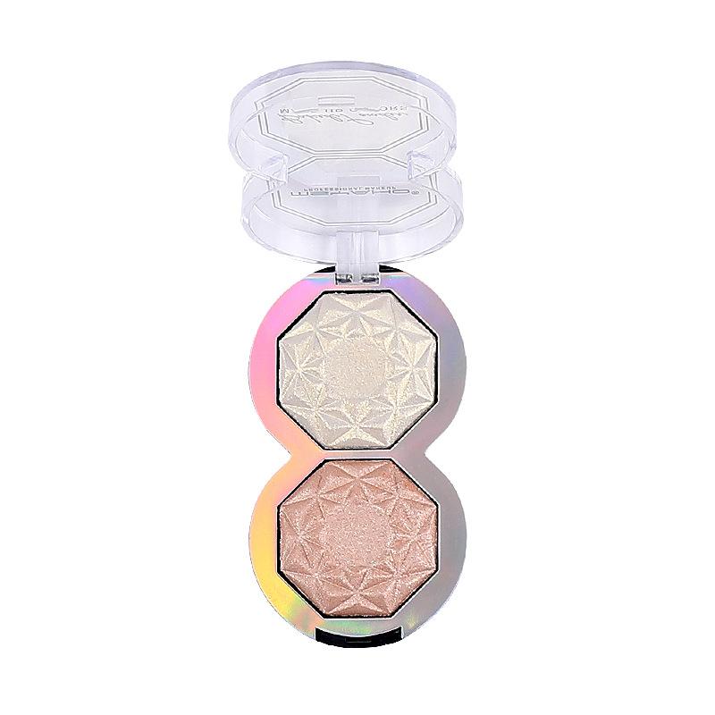 Sweet Eyes Palette Dual Color Eyeshadow Palette Pearlescent Non-smudge Embossed Multi-color Eyeshadow Beginner Makeup Supplies