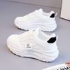 Mesh Platform White Shoes Women's 2024 New Spring and Summer Dad Shoes Women's Korean Version Breathable and Versatile Casual Sports Shoes