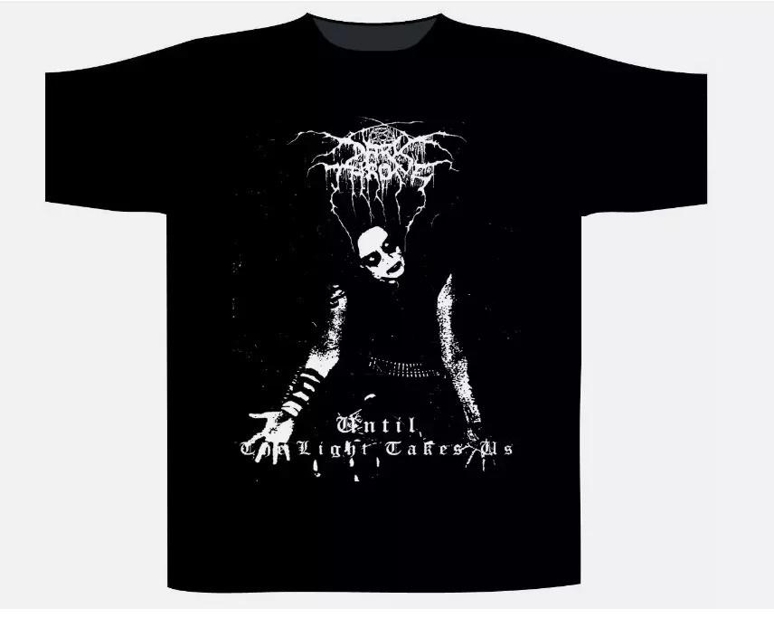 ГОРЯЧАЯ Новая Хлопковая Черная Футболка Darkthrone с Коротким Рукавом S-2345XL Унисекс Футболка Унисекс Футболка