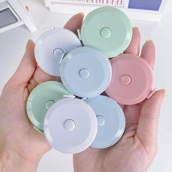 2 м мини-мягкая рулетка, выдвижная двойная шкала, портативная швейная ткань, ткань для похудения, измерительная лента для тела, гибкая линейка