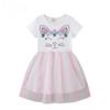 Летнее новое детское платье Детская юбка с коротким рукавом Трикотажное хлопковое платье для девочек