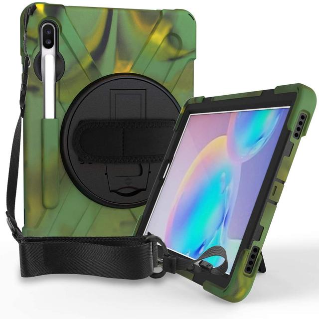 Case For Samsung Galaxy Tab S6 Lite 10.4 P610 P615 Heavy Duty Shockproof Cover S Pen Holder Kickstand Handle Shoulder Strap Case