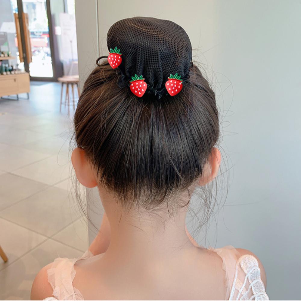 Цветочные повязки на голову балетная сетка для волос модный головной убор для девочек чехол для пучка снуд эластичная сетка для волос для детей