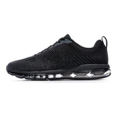 Li Ning Bubble Max полноразмерные дышащие светоотражающие спортивные кроссовки на воздушной подушке унисекс черные AGCN075-3