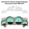 Sky Blue EL Panel for Dodge Challenger Magnum Charger Instrument Cluster 2005-2014