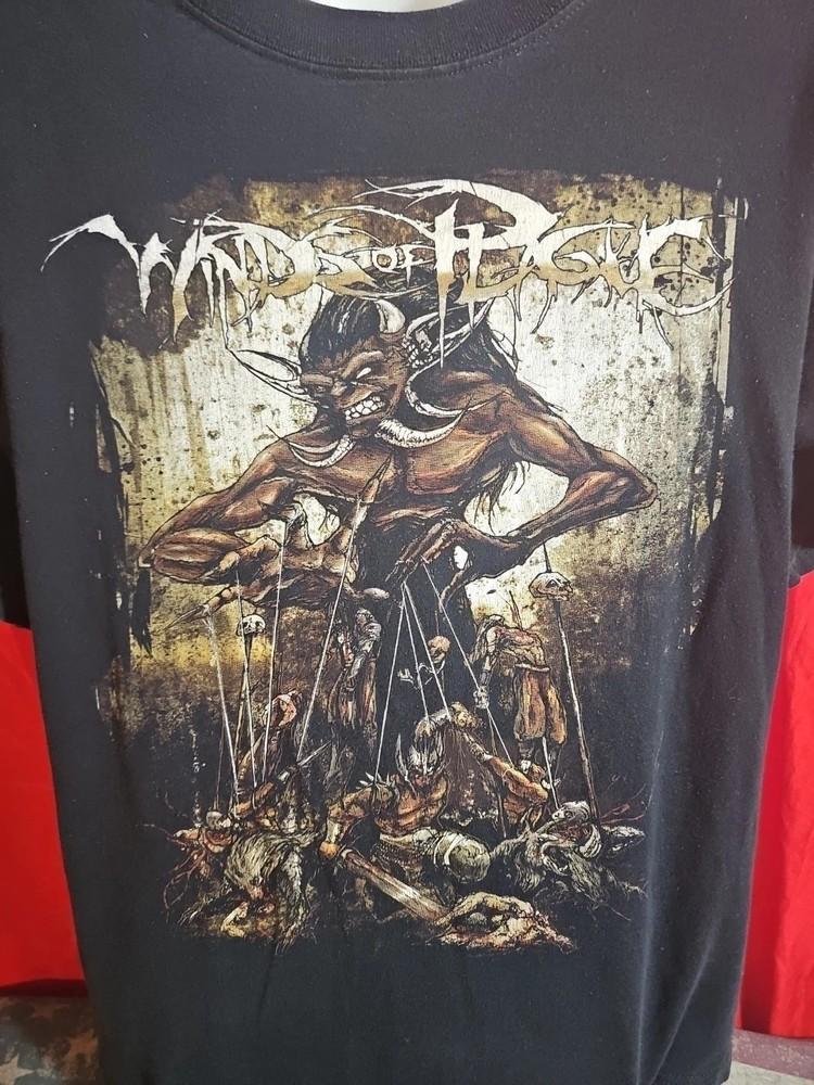 Горячая Популярная Группа Winds Of Plague The Great Stone War Черная Рубашка S до 5XL CK088 Унисекс Футболка