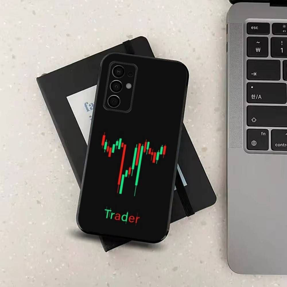 Торговля intraday Трейдер Трейдер Чехол для Samsung Galaxy A73,52,71,53,32,72,41,J7,22,Note,31,8,9,Мягкий Черный Силиконовый Чехол