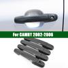 FOR 2001-2006 TOYOTA CAMRY Carbon Fiber Pattern Car Door Handle Cover Trim 2002 2003 2004