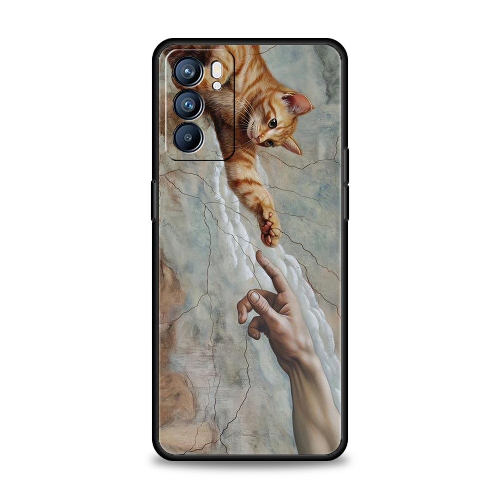 Fashion Ancient Greek Statues Phone Case For Oppo Reno 13 12 11 10 7 F Find X5 X6 A98 A80 A79 A78 A57 A54 A31 A17 Pro Soft TPU