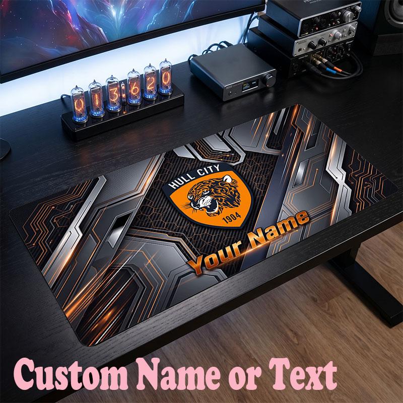 Hull FC Customized Name Text Mouse Pad, Large Desk Mouse Mat Personalized Home Office Present