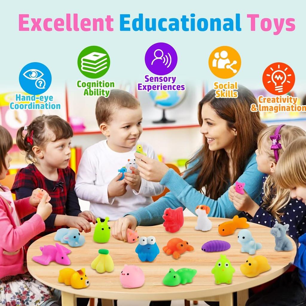 PNIOTAIN 30 штук Мягкая игрушка Животное Мягкая игрушка Товары для снятия стресса Мягкая игрушка Набор наполнителей для праздничных сумок Успокаивающие товары Призы для детей