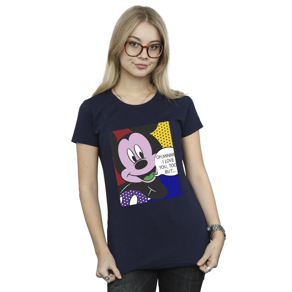 Disney Womens/Ladies Mickey Mouse Oh Minnie Pop Art Cotton T-Shirt