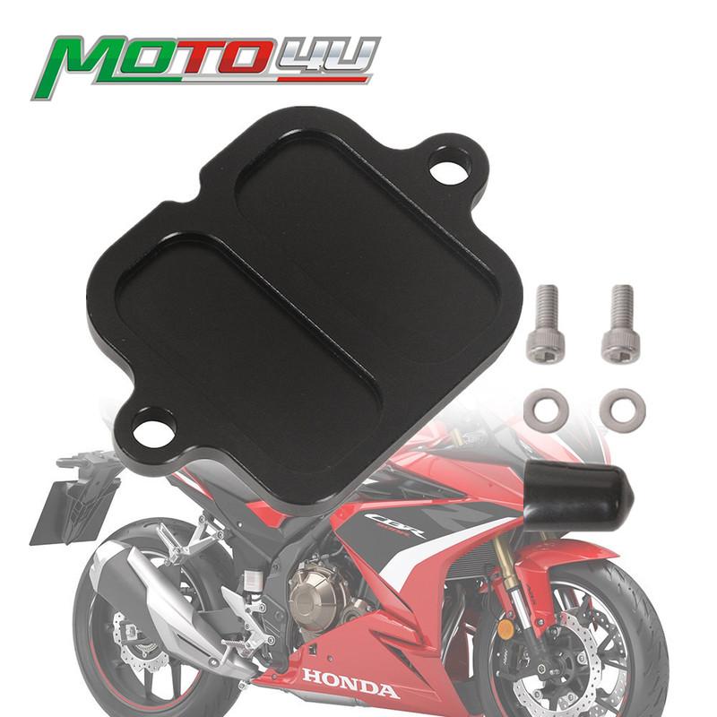 For Honda CBR 500 CBR500 2013 2014 2015 2016 2017 2018 2019 2020 2021 2022 Aluminum Motorcycle Smog Block Off Plates Cover Fit