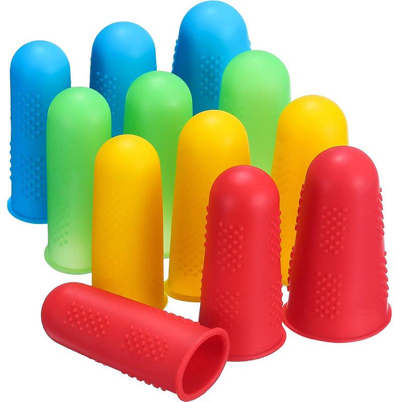 3шт силиконовый защитный чехол для пальцев, противопорезный, жаропрочный, противоскользящий, для пальцев