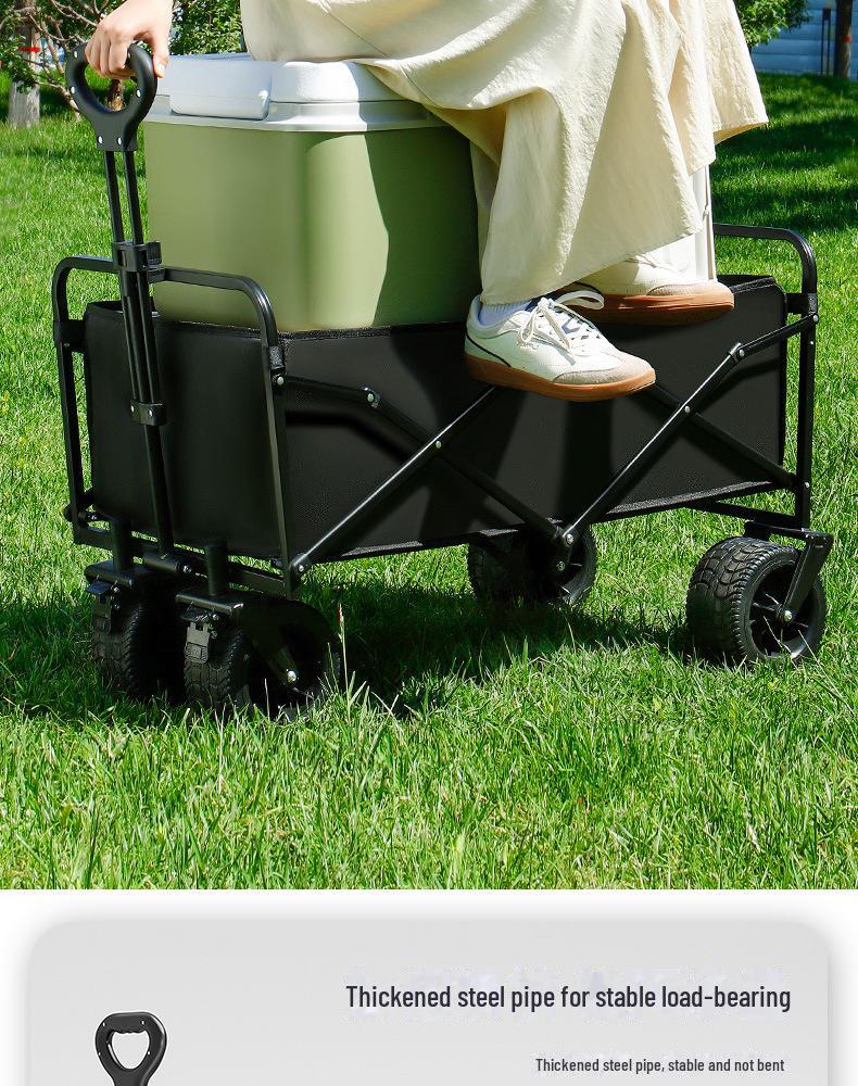 Складная тележка для кемпинга на открытом воздухе от производителя: Большой пикниковый прицеп и детская лежачая тележка