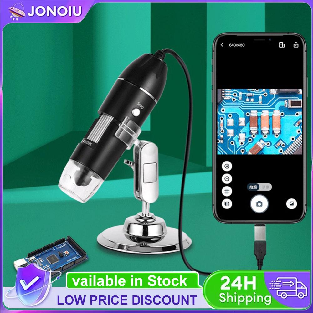 USB Электронный микроскоп со стойкой Цифровая камера-микроскоп 500X 1000X 1600X для ремонта мобильных телефонов