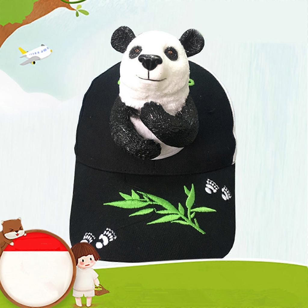 Women Cartoon Panda Hat 3D Animal Theme Baseball Hat for Travel and Fun Adult Children Headwear for Various Outfit