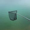 Foldable Fish Landing Net Nylon Mesh for Safe Fish Catching Stainless Poles Handle Fishing Net Saltwater Fish Equipment